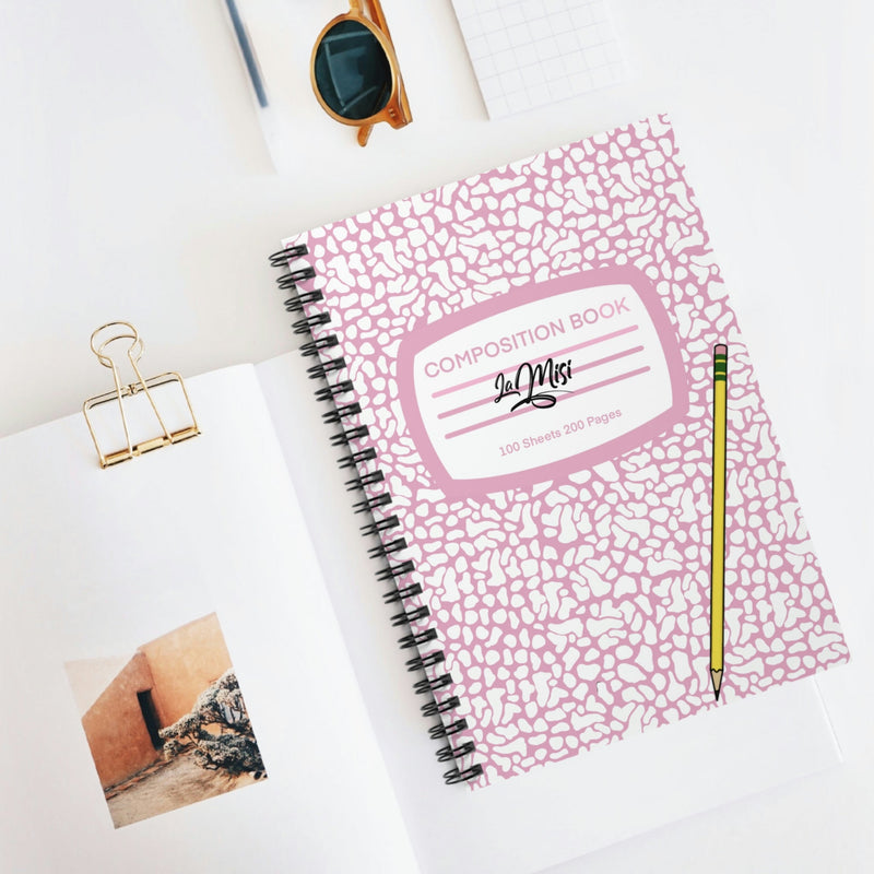 Composition Notebook (Pink) - Spiral Notebook - Ruled Line