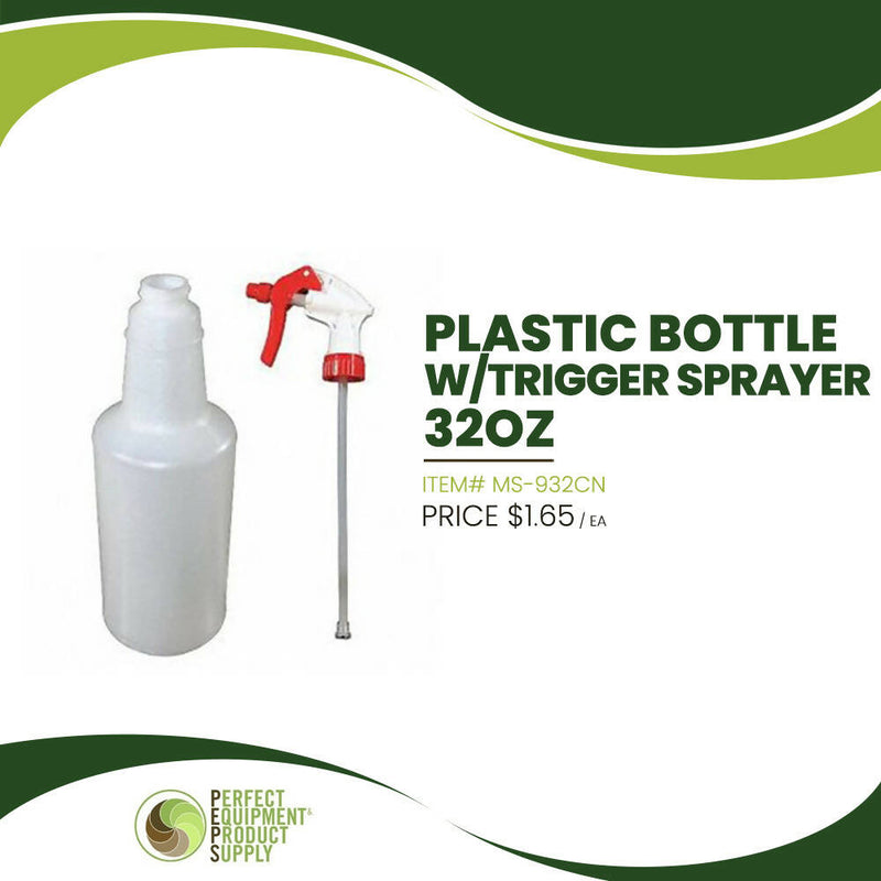 Botella plástica with trigger sprayer 32oz