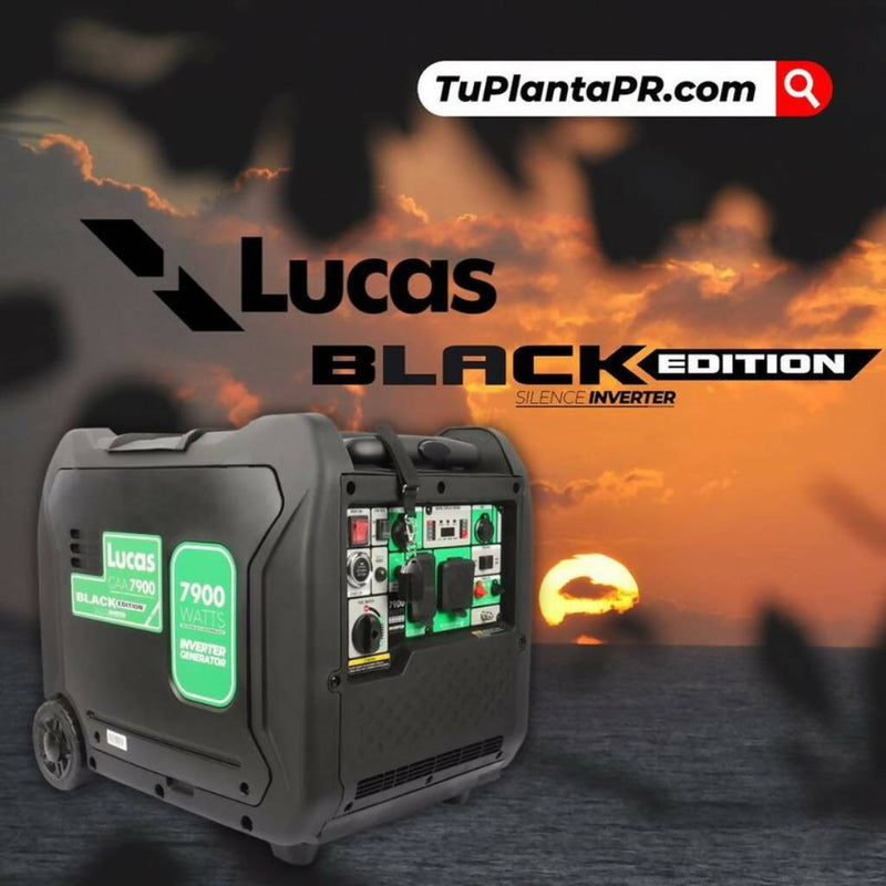 Lucas "black edition" inverter | 7,900 watts | prende por botón, "beeper" o yoyo.
