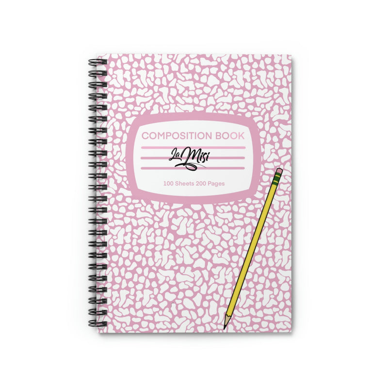 Composition Notebook (Pink) - Spiral Notebook - Ruled Line