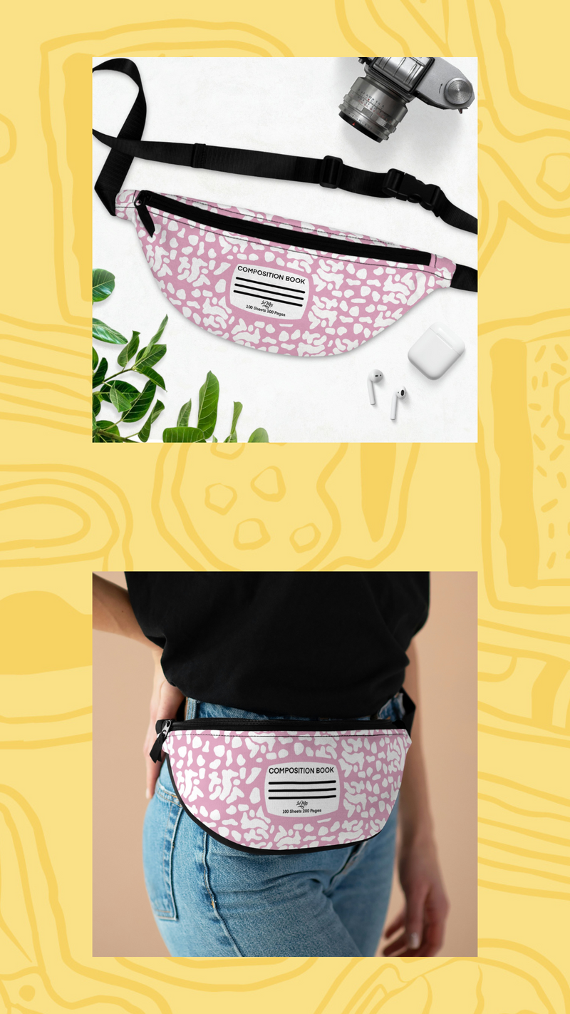 Composition Notebook (Pink) - Fanny Pack