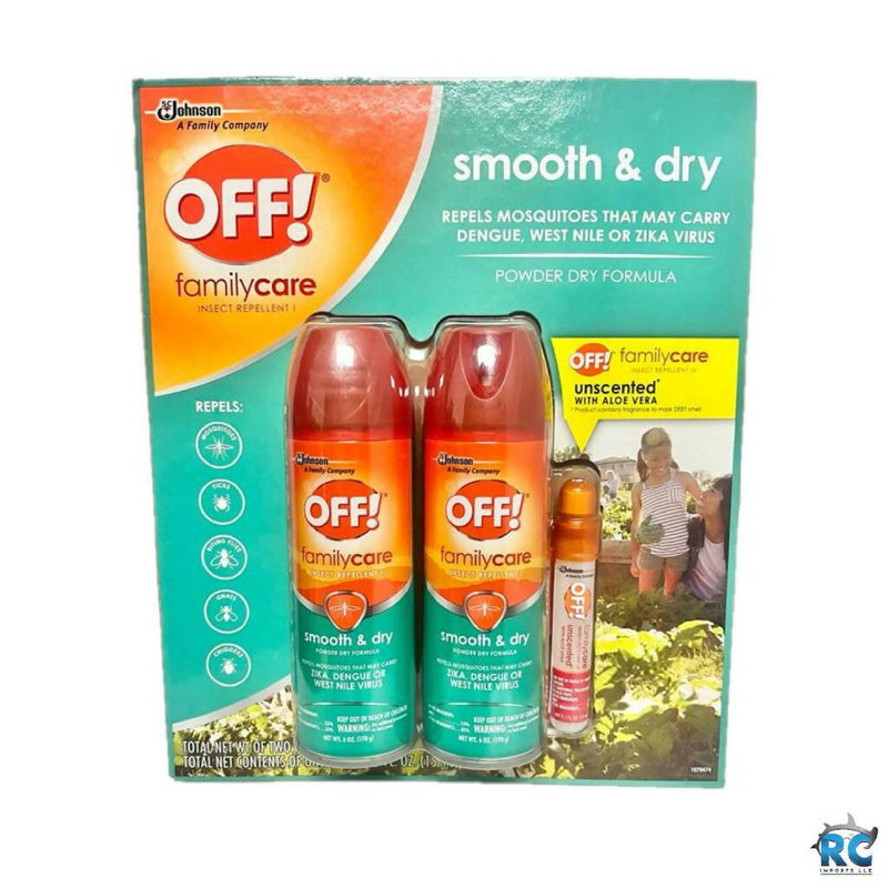 Off 3pcs. Family Care Smooth & Dry 6oz